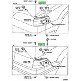 Sınyal Lambası Sag Japon Corolla (E9) 1.3:1.6 88-92 (Oem No: 81610-12390)