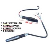 Sinyal Led Kayan İnce-Uzun 2 Li Set (Kl020-4) (3 Fonksiyonlu) SM760140-76