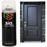 Sio Colors Demir & Ahşap Kapı Boyası Özel Yapım Akrilik Sprey Boya 400 ml - PARLAK SİYAH