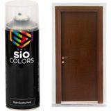 Sio Colors Demir & Ahşap Kapı Boyası Özel Yapım Akrilik Sprey Boya 400 ml - RAL-8017 KOYU KAHVERENGİ