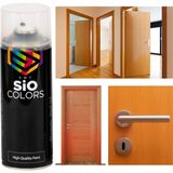 Sio Colors Demir Ahşap Plastik Kapı Dönüşüm Boyası Özel Yapım Akrilik Sprey Boya 400 ml - AÇIK KAHVE