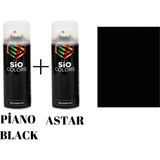 Sio Colors Piano Black Extra Pigment Araba-Jant-Metal Sprey Boya 400 ml