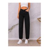 sion jeans Blueva New Season Boy Friend Siyah Kadın Mom Jeans Fit Yüksek Bel Dar Paça Kot Pantolon Günlük Giyim (2026)