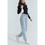 sion jeans Julia Milano Buz Kar Yıkama Boyfriend Günlük Giyim Yüksek Bel Kadın Kot Pantolon (2026)