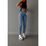sion jeans Julia Milano Günlük Giyim Rahat Comfort Mom Boyfriend Jean Mavi Orta Kar Yıkama Kadın Kot Pantolon (NEW SEASON) (2026)