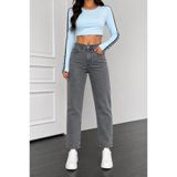 sion jeans Kadın Mom Jean Siyah Füme Karyıkama Yüksek Bel Günlük Giyim Rahat Kadın Kot Pantolon New Season 2026