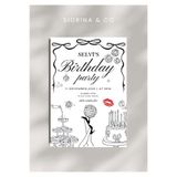 Siorina Co & Event Birthday Card Doğum Günü Masa Kartı Bride Davetiye Kişiselleştirilebilir -5 Adet