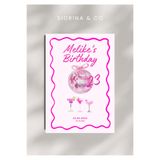 Siorina Co & Event Doğum Günü Kartı Birthday Bride Davetiye Kişiselleştirilebilir -5 Adet