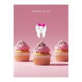 Siorina Co & Event İlk Dişim Çıktı Diş Çıkarma Diş Buğdayı Partisi Kutlama Pasta Kürdanı Cupcake Kürdanı 10'lu Paket