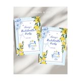 Siorina Events Bride To Be Davetiye, Parti Kartı, Limon Sarı Bachelorette Davetiyesi Kişiye Özel -2Adet