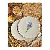 Sipahi Lavanta 6 li Porselen Pasta Tabağı 19 Cm