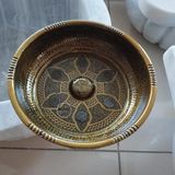 Sipahi Marble Antik Kaplama Osmanlı Hamam Tası - Pirinç