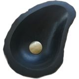 Sipahi Marble Bazalt Siyahı Dışı Patlatma Badem Mini Lavabo