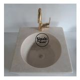 Sipahi Marble Bej Mermer Lizbon Kare Lavabo