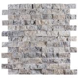 Sipahi Marble Gümüş Traverten Patlatma Mozaik Renk Gümüş