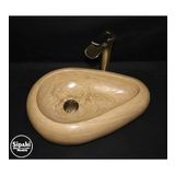 Sipahi Marble Klasik Traverten Çakıl Tasarım Mini Lavabo