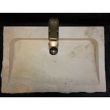 Sipahi Marble Traverten Eğimli Batarya Çıkışlı Lavabo - Yok - Gri