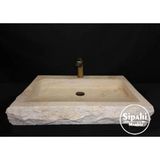 Sipahi Marble Traverten Eğimli Batarya Çıkışlı Lavabo