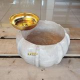 Sipahi Marble Traverten Kavuk Model Mini Kurna