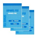 Sipariş Fişi Mini Otokopili 1-50 10x14 Gürmat Sipariş Fişi Kendinden Karbonlu 50 Sayfa 3 Adet
