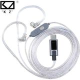 Sipariş Vakti KZ Type-C Gümüş Dac Kulaklık Kablosu Çift Mikrofonlu 3 Ekolayzer Mod Beyaz Renk Uyumlu Modeller