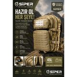 SİPER TAKTİKAL TAKTİK SIRT ÇANTA 45L