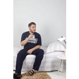 ŞİPKA Erkek Bordo Kısa Kollu Süprem Büyük Beden Pijama Takım