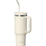 Sipnjoy 1200 ml Bej Tumbler Pipetli Termos
