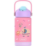 SipnJoy - FlipSip Çocuk Su Termosu | 360 ml - Jolly Elephant - Pembe - Mor