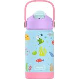 SipnJoy Flipsip Ocean Whisper Mavi Pembe Çocuk Termos Suluk 360 ml - Mavi - Pembe - Standart
