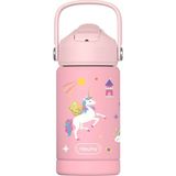 SipnJoy Flipsip Pembe Çocuk Su Termosu 360 ml Paslanmaz Çelik Ergonomik Tasarım Özellikli
