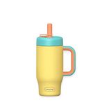 Sipnjoy HandleHug 550 ml Limon Sarısı Tumbler Pipetli Çocuk Termos