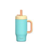 Sipnjoy HandleHug 550 ml Turkuaz Tumbler Pipetli Çocuk Termos