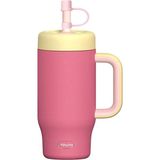 SipnJoy - Handlehug Tumbler Pipetli Suluk 550 ml - Pembe (2 Adet)