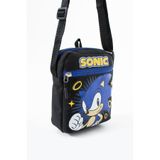 SippoTrade Sonic the Hedgehog Erkek Çocuk Omuz Çantası – 3 Bölmeli – Su Geçirmez Kumaş (21×16×6 cm)