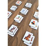 Sipylum Ahşap Zeka Kartları Eşleştirme Oyunu Ahşap PuzzleOyuncak (Çiftlik Hayvanları)