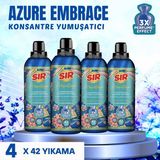 Sır 4 Adet Aromatique Konsantre Çamaşır Yumuşatıcısı Azure Embrace 3x Parfüm Etkisi (750 ml x 4 Adet)