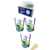Sir Ağda Makinesi + 3 Azulen Soyulabilen Boncuk Ağda + Spatula Seti