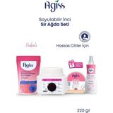 Sir Ağda Makinesi+1 Adet Hassas Ciltler Için Boncuk Soyulabilir Inci El Ağda+Masaj Yağı Seti