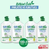 Sır Bio 4 Adet Bitkisel Özlü Bulaşık Makinesi Parlatıcı & Kurutucu (500 ml x 4) Vegan