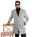 SİR ÇİZGİLİ ERKEK REGULAR FİT KAŞE KABAN GRİ 52-6 Drop