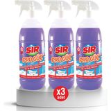 Sır Pro Güç 1000 ml 3 Adet Kir ve Kireç Sökücü Banyo Yüzeyleri İçin Etkili Temizlik - 1 lt