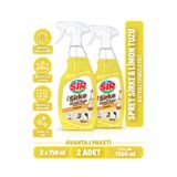 Sır Sirke & Limon Tuzu Katkılı Sprey Temizleyici 750 ml x 2 Adet – Banyo, Duşakabin, Batarya ve Kireç Temizliği