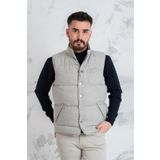 Sir Slimfit Çıtçıtlı Şişme Erkek Yelek - 54 - Gri