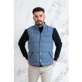 SİR SLİMFİT ÇITÇITLI ŞİŞME ERKEK YELEK GRİ 56