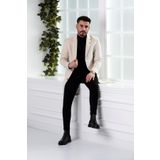 SİR SLİMFİT ERKEK KAŞE KABAN KREM 54