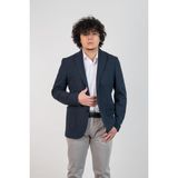 Sir Slimfit Torba Cep Dokulu Astarsız Erkek Tek Ceket - 54 / 6 - Lacivert