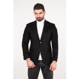SİR YÜNLÜ MONO YAKA KAŞMİR ÇİFT YIRTMAÇ 6 DROP KIŞLIK ERKEK TEK CEKET SR67502 SİYAH 46-6 Drop