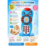 Sıraç İthalat Can Oyuncak Neşeli Kumandam Eğitici Müzikli Işıklı Oyuncak Mavi Renkli Kumanda