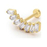 Sıralı Baget Taş Model Tragus Piercing